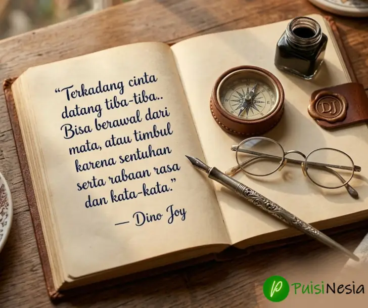kata kata jatuh cinta datang tiba-tiba
