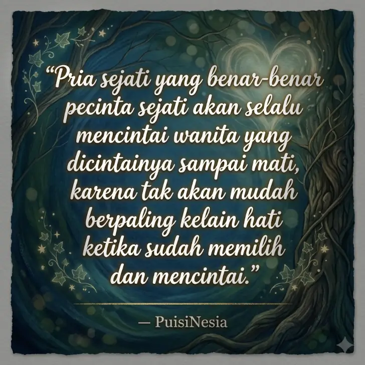 kata kata pria sejati tentang kesetiaan